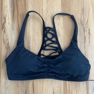 Roxy black bathing suit top